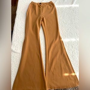 Yoga Basic Solid Flare Leg Sports Pants